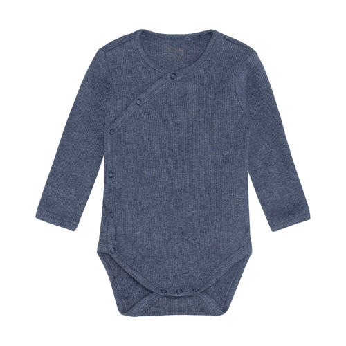 Fixoni Infant/kid Boy/girl/neutral Wrap Body Ls Melange Rib P-9m 423101-7929