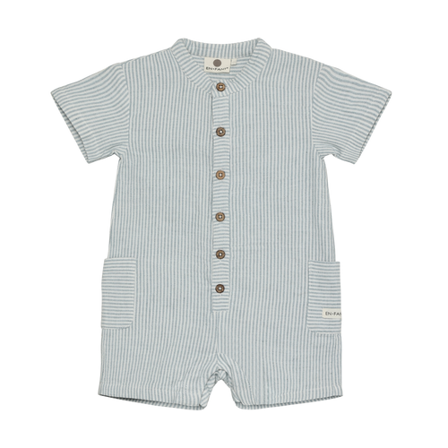 En Fant Infant Boy/girl/neutral Playsuit Muslin Stripe 1m-24m 215402-7680