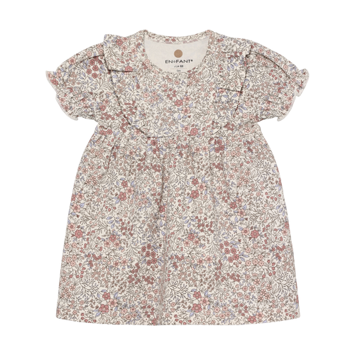 En Fant Infant Girl Dress Ss Aop 1m-24m 210405-1701