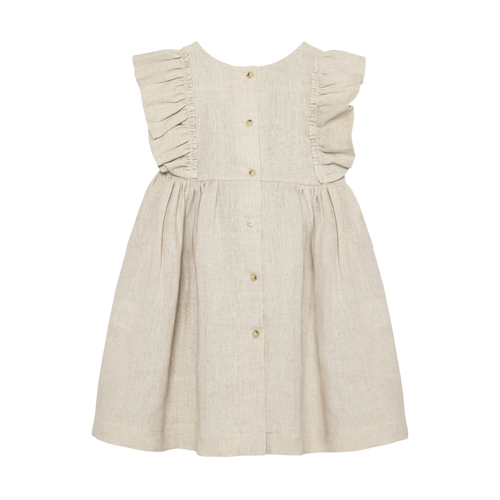 Huttelihut  Girl Dress Ss Linen 18m-8y 480912-1015