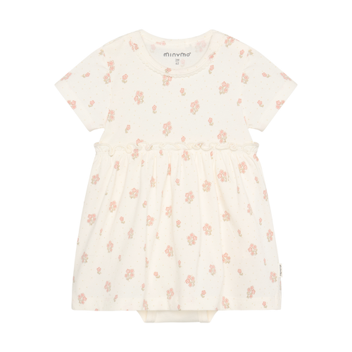 Minymo Infant/kid Girl Body Dress Ss Aop N-24m 114313-1271