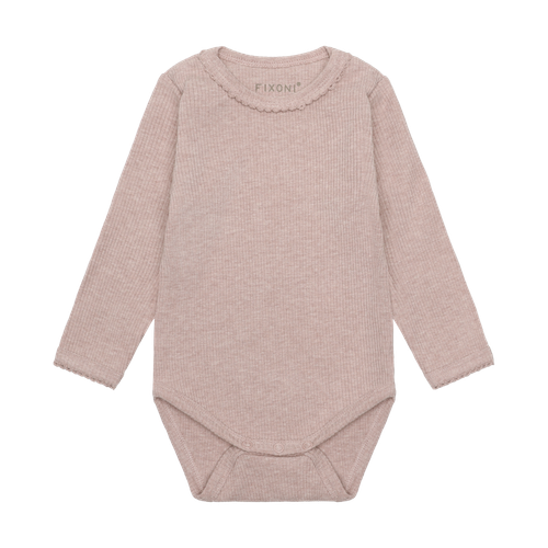 Fixoni Infant Girl Body Ls Melange Rib P-24m 423269-5016