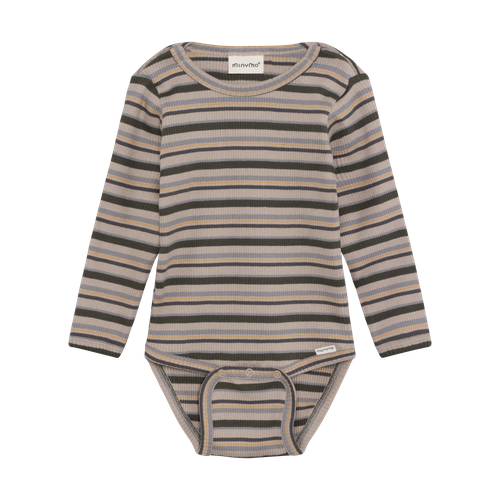 Minymo Infant - Body Ls Y/d Rib N-24m 114405-9090
