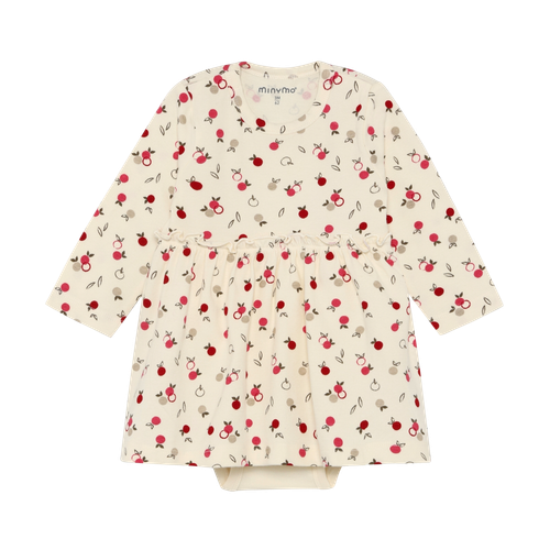 Minymo Infant Girl Body Dress Ls Aop N-24m 114499-1026