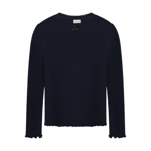 Minymo Kid Girl T-shirt Ls Rib 4y-14y 144401-7997
