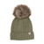 Huttelihut  - Hat Knit Alpaca Pompom  2/4y-8/10y 460397-9090