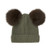 Huttelihut  - Hat Knit Alpaca Pompoms  6/12m-6/8y 460396-9090