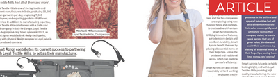 Smart Apron featured in The Textile Magazine