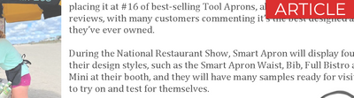 Smart Apron 2023 NRA Show