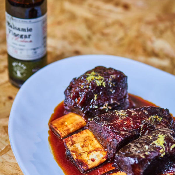 Balsamic Vinegar Glazed Beef Short Rib