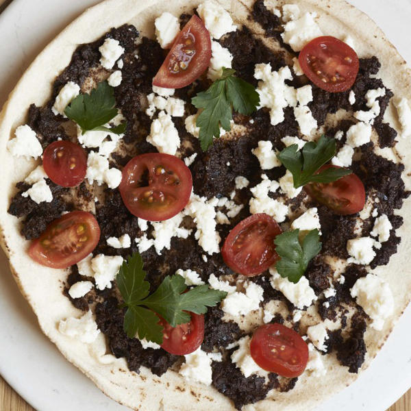 Black Olive and Feta Flatbreads