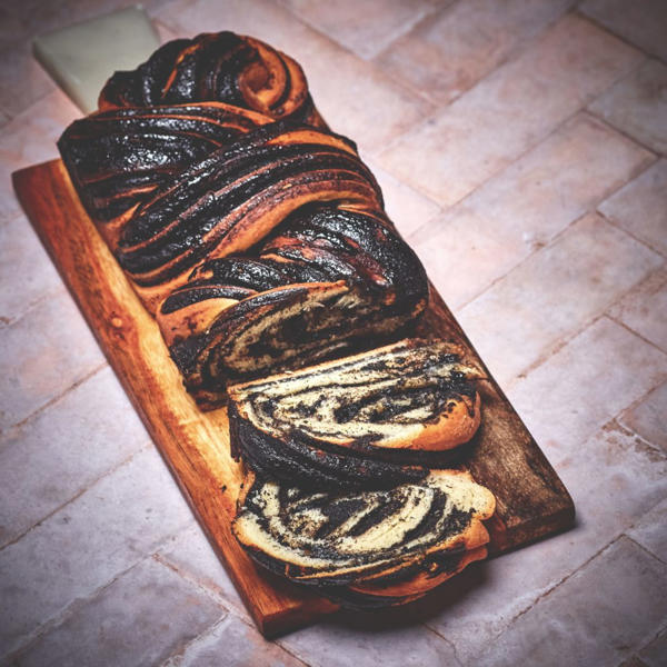 Black Tahini and Honey Babka