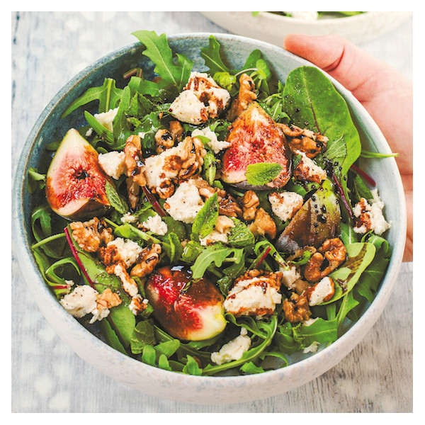 Fig, Pecorino & Walnut Salad with Balsamic Vinegar