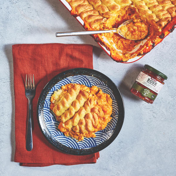 Fish Pie with Rose Harissa