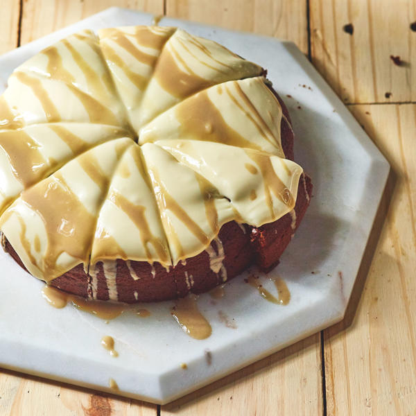 Guinness and Tahini Cake