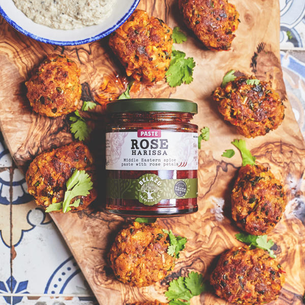 Lamb, Pistachio & Apricot Kofta with Baba Ghanoush Belazu Ingredient