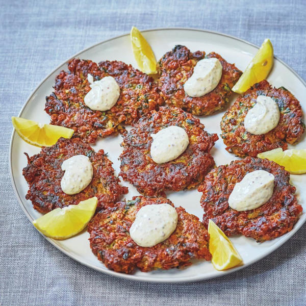 Lentil and Courgette Fritters