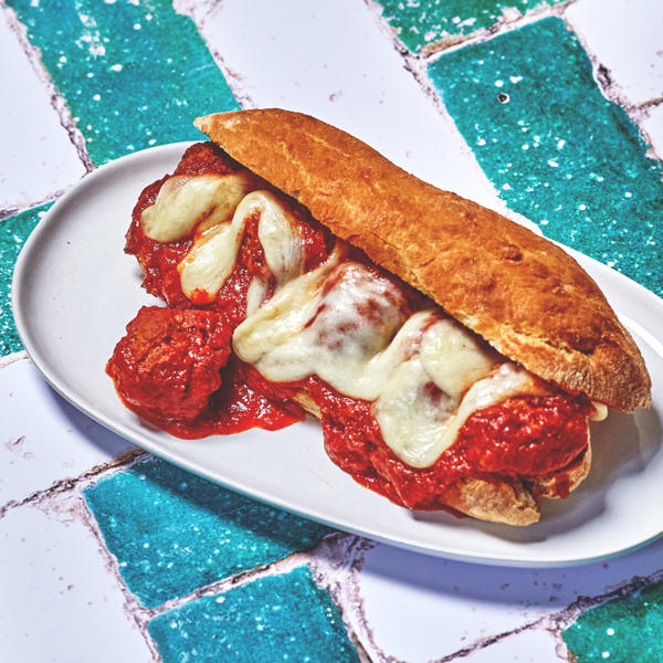 Meatball Sub with Smoked Chilli Ketchup