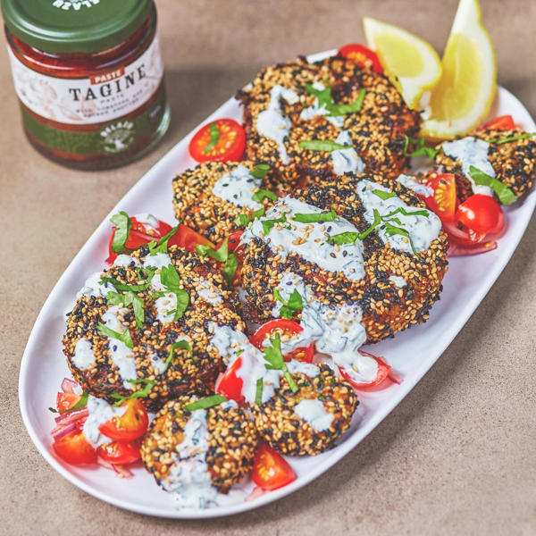 Moroccan Fish Cakes with Minted Yoghurt