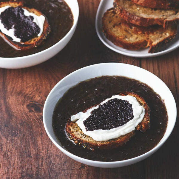 Red Onion and Balsamic Vinegar Soup