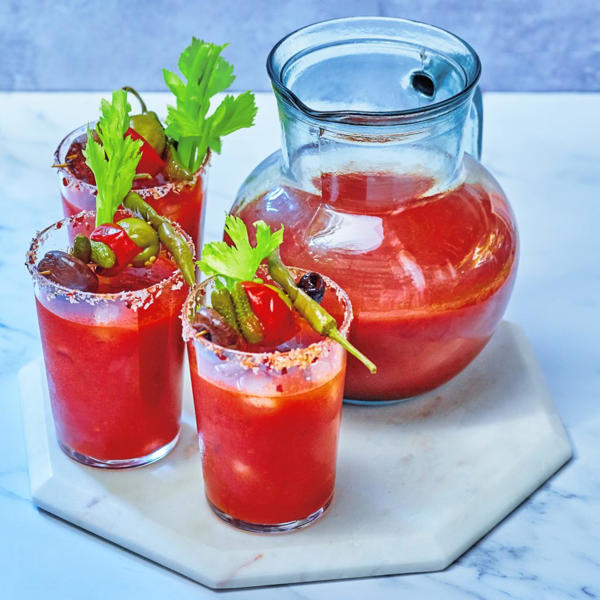 Red Snapper Cocktail with Rose Harissa and Tomate Triturado