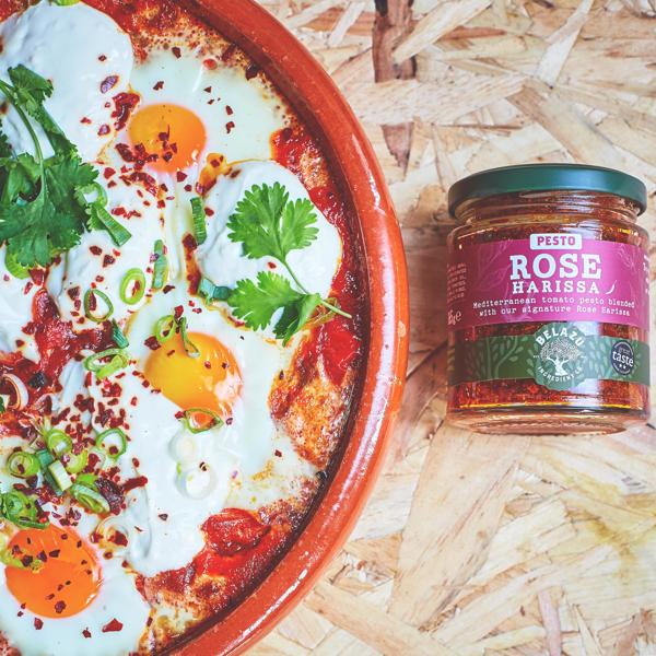 Rose Harissa Pesto Shakshuka