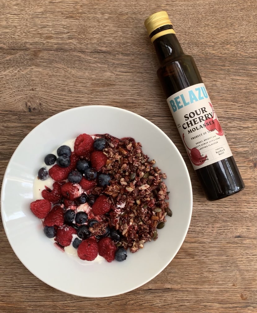 Sour Cherry Molasses Granola