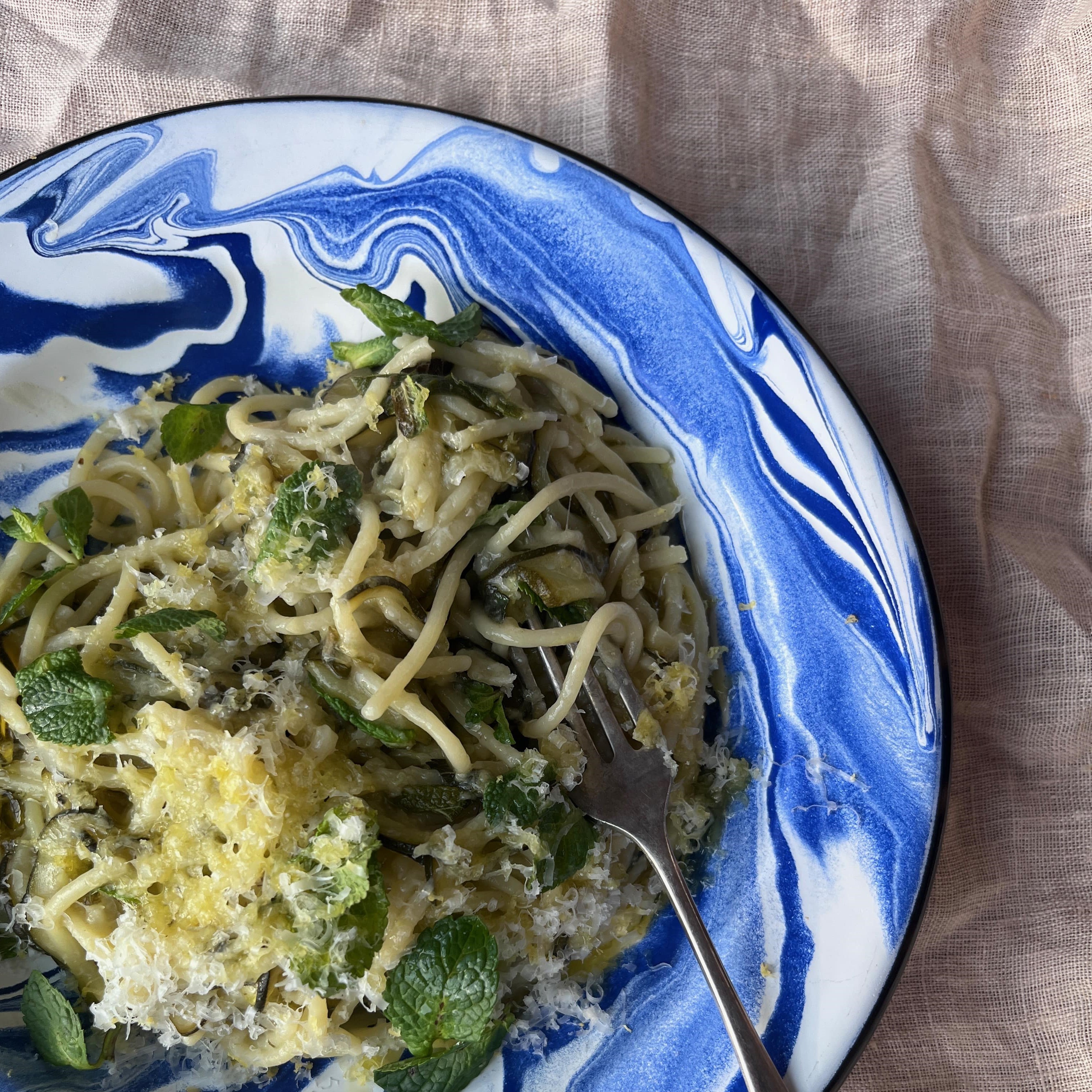 ONE PAN CURED LEMON PASTE AND COURGETTE SPAGHETTI - Belazu Ingredient  Company