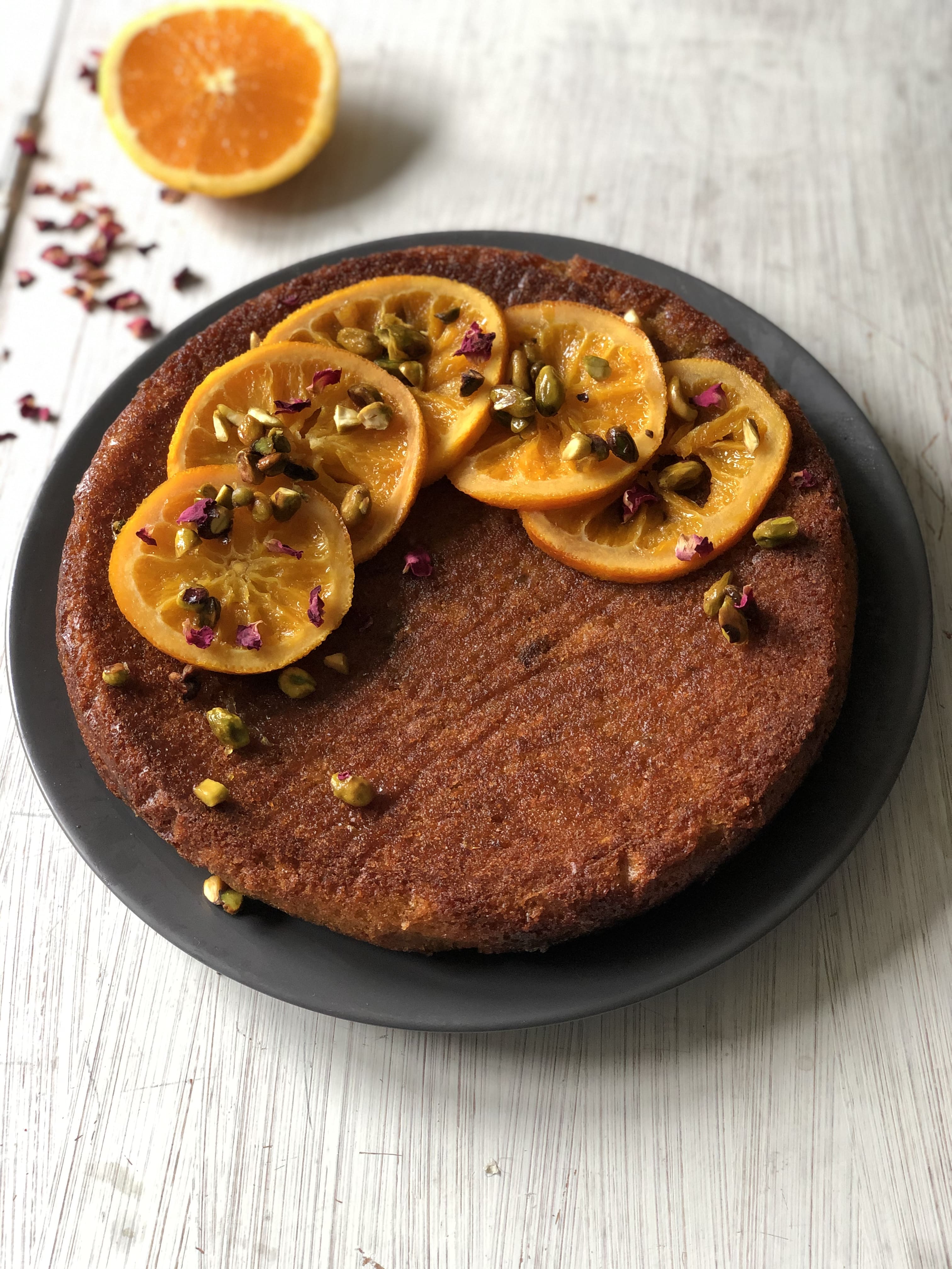 ORANGE AND PISTACHIO TORTE