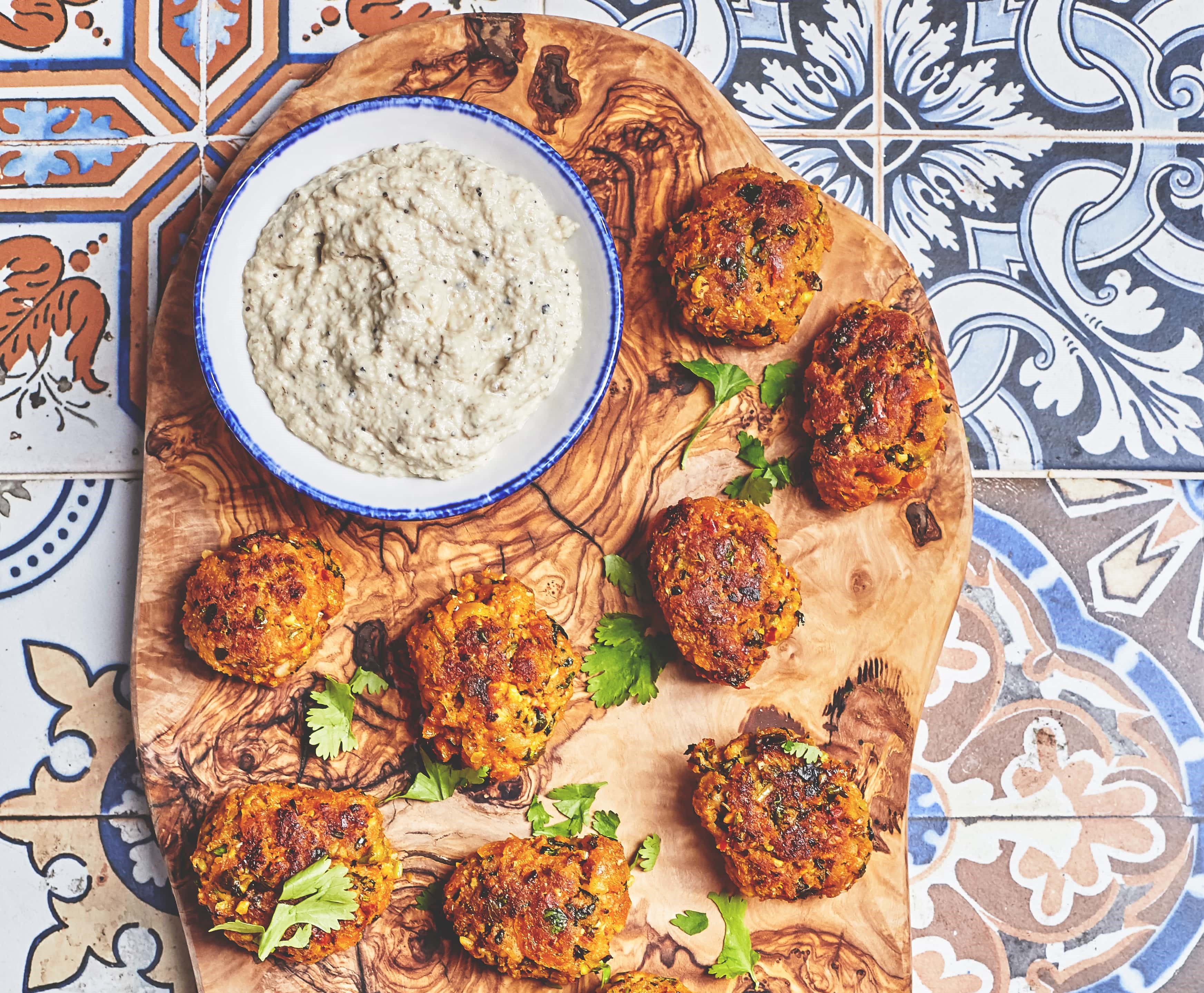 Lamb, Pistachio & Apricot Kofta with Baba Ghanoush