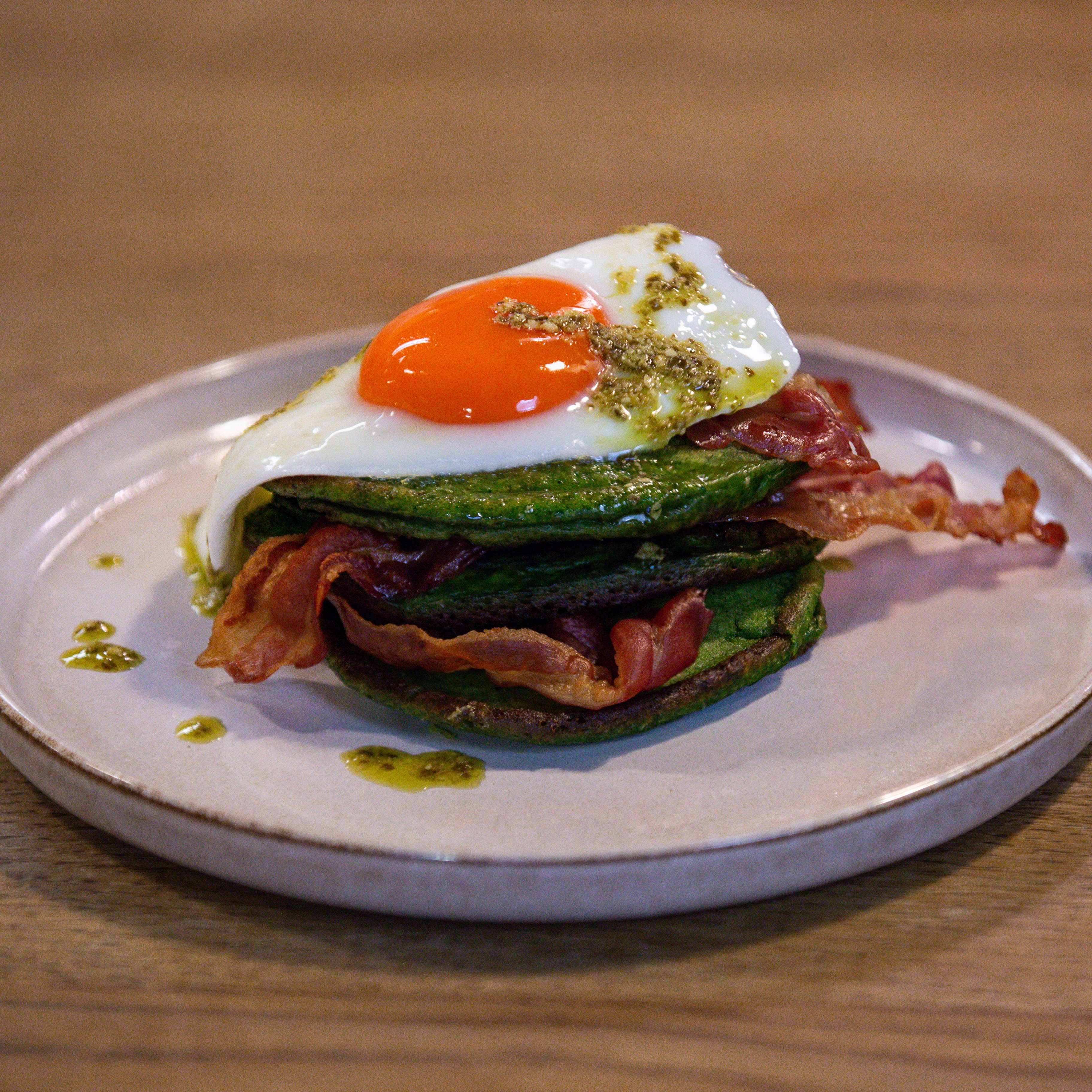 Genovese Pesto Pancakes