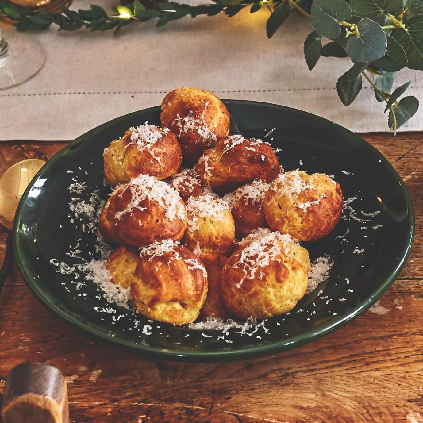 Truffle and Artichoke Pesto Puffs