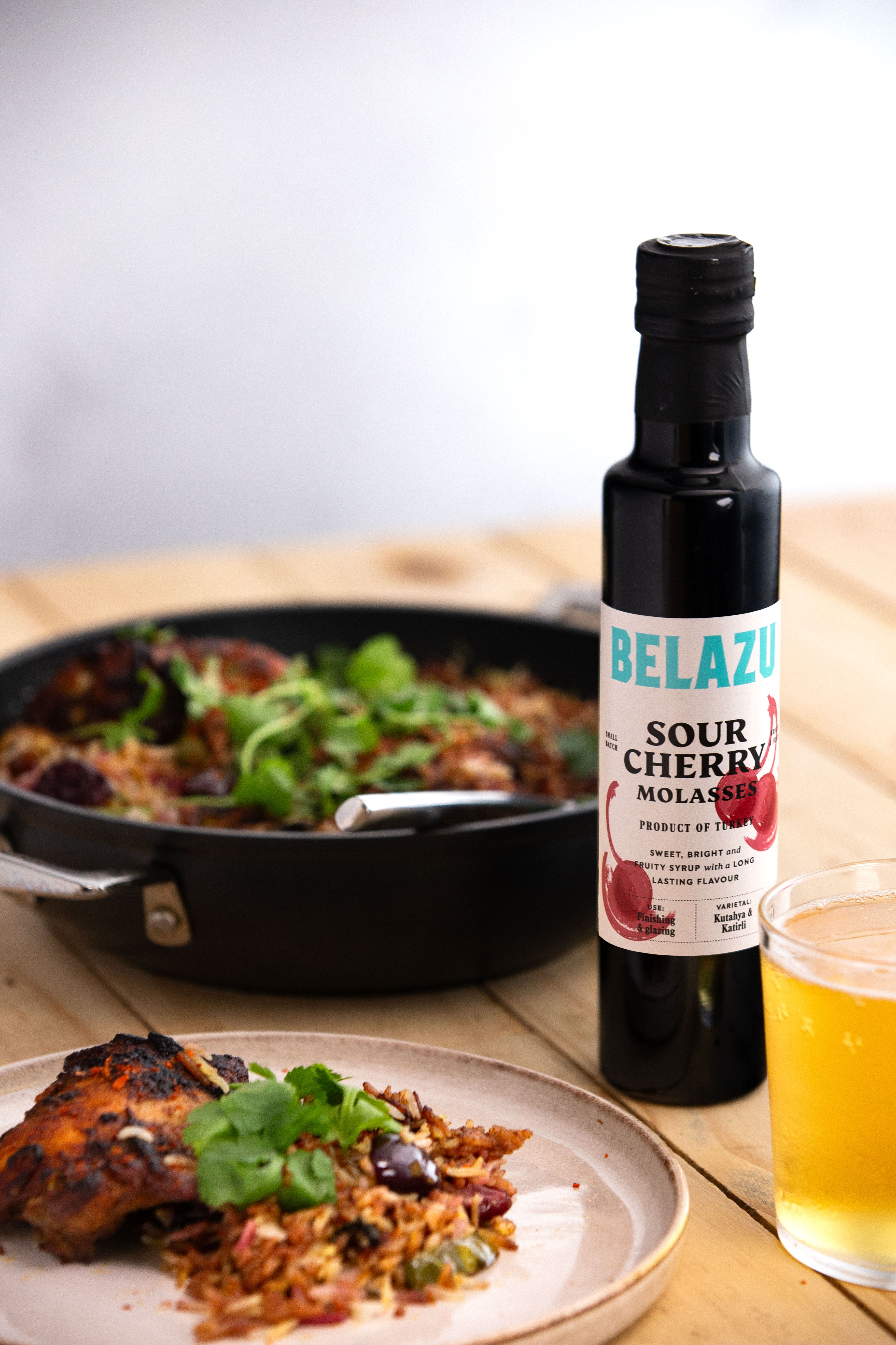 Chicken Biryani with Sour Cherry Molasses