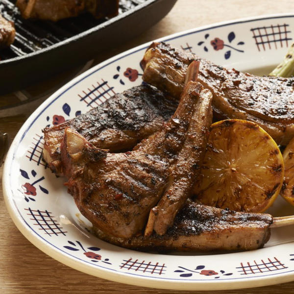 Grilled Harissa Lamb Chops