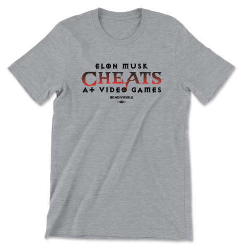 Elon Musk Cheats (Unisex Athletic Heather Tee) Elon Musk Cheats (Unisex Athletic Heather Tee)