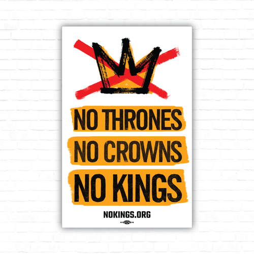 No Thrones (12" x 18" Rally Sign)