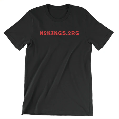 No Kings Just Voters (Unisex Black Tee)
