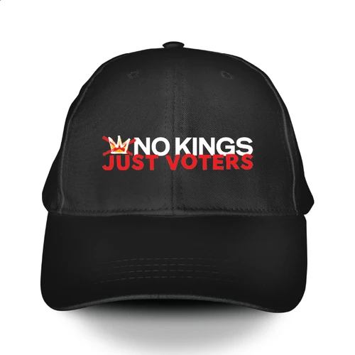No Kings Just Voters (Black Baseball Cap)
