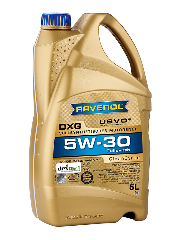 RAVENOL DXG SAE 5W-30 Full Synthetic PAO Engine Oil — GM dexos1