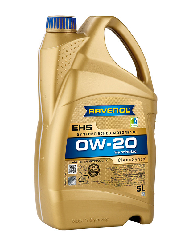 RAVENOL EHS SAE 0W-20 – Synthetic, Fuel-Efficient Engine Oil with