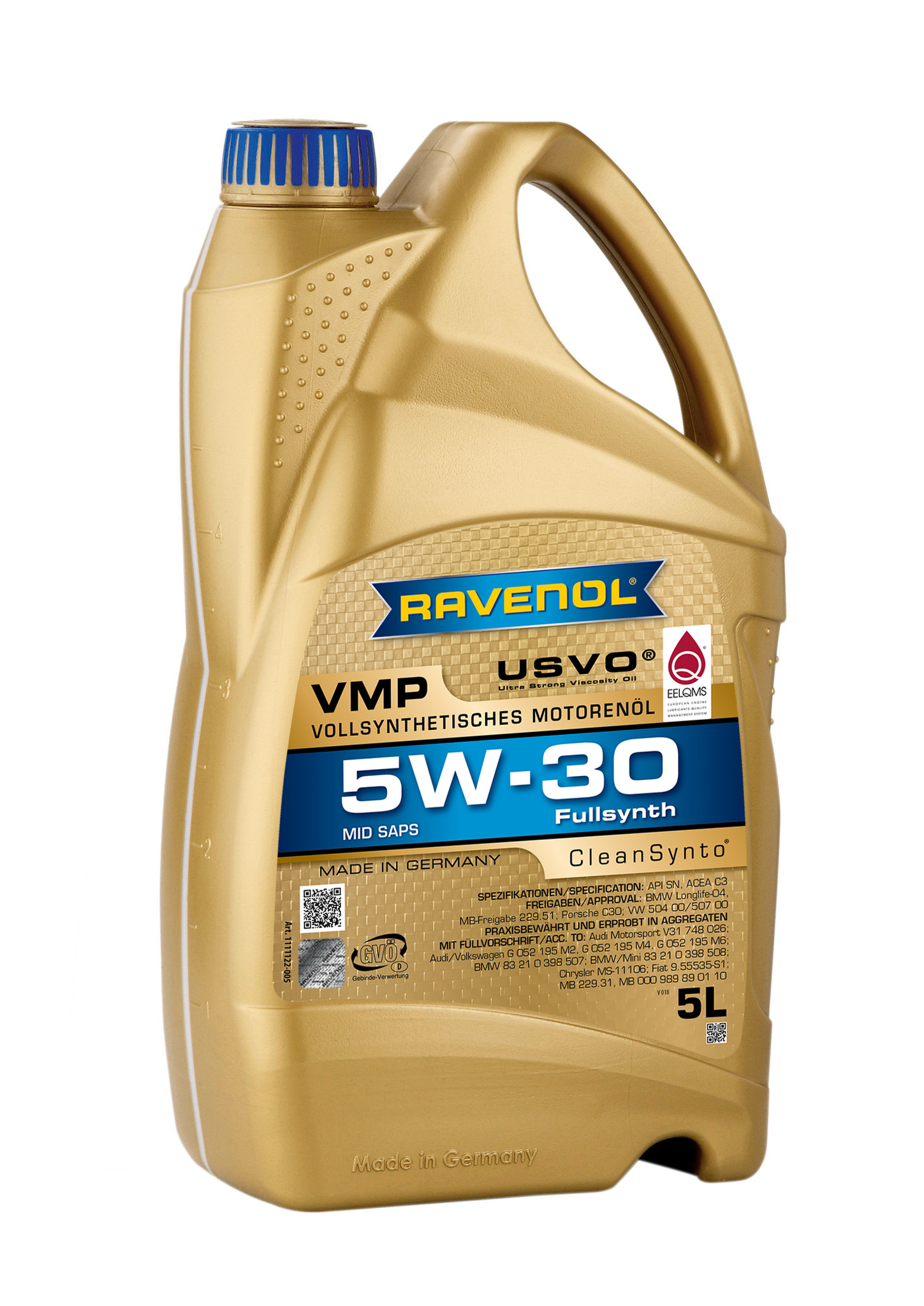RAVENOL J1A1519 VMP 5W-30 Fully Synthetic Motor Oil (1 Liter)