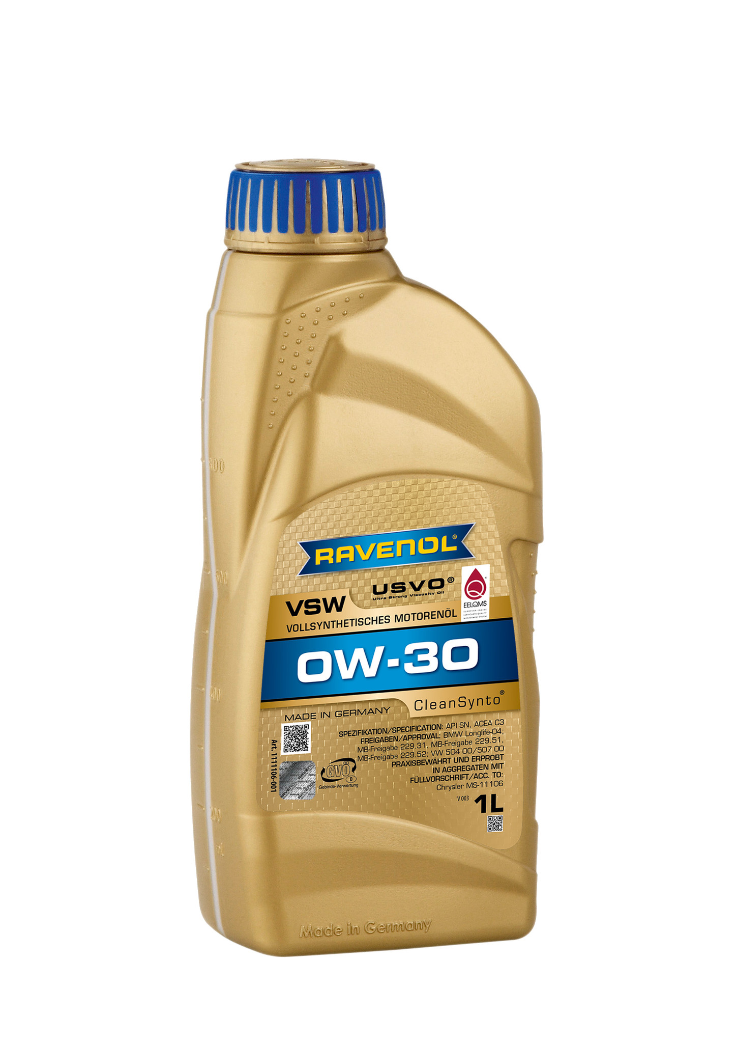 RAVENOL VSW 0W-30 Fully Synthetic USVO® Engine Oil