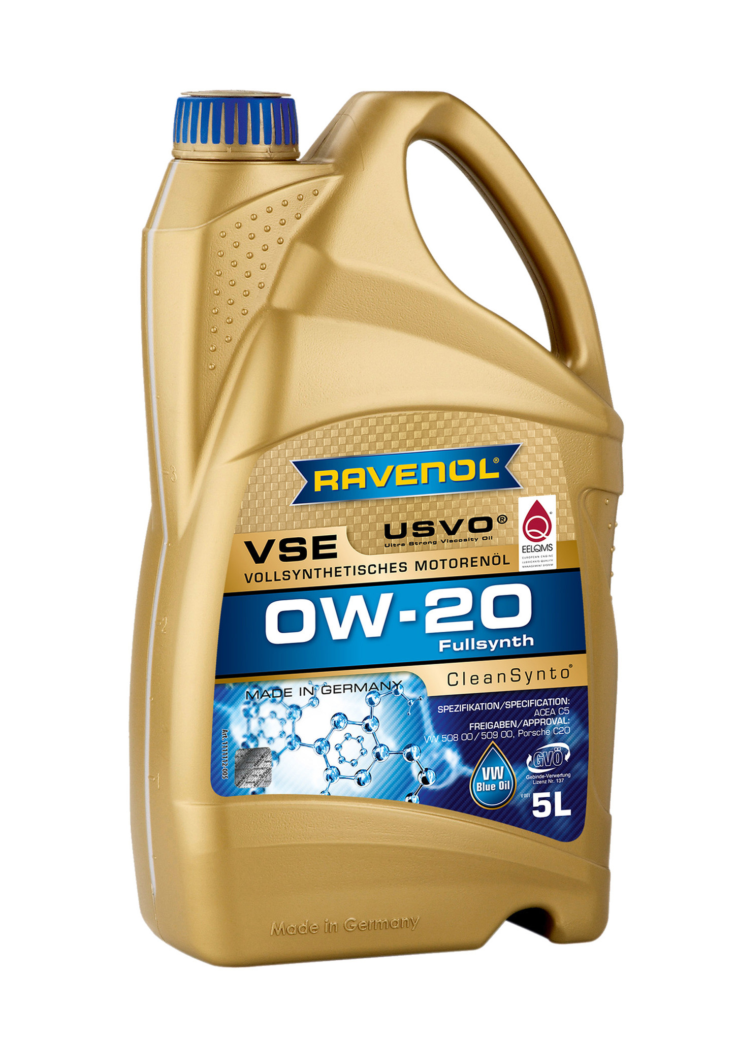 0W-20 Motor Oil - RAVENOL VSE - RAVENOL AMERICA LLC
