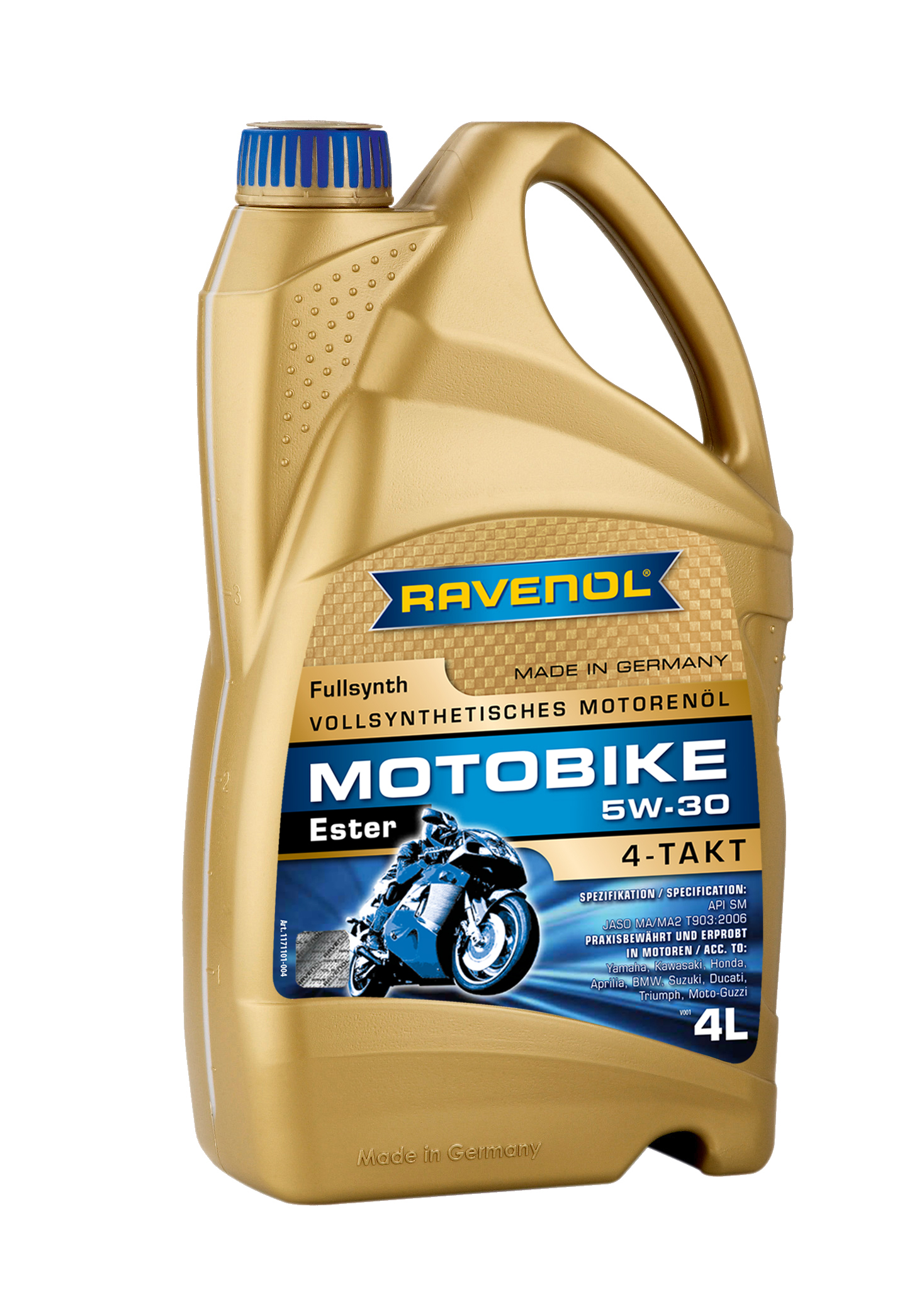 4 Stroke Motorcycle Oil - RAVENOL Motobike 4-T Ester 5W-30