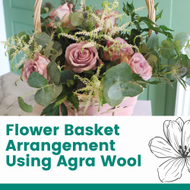 Making A Flower Basket Using Agrawool