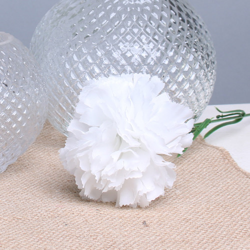 White Single Carnations (12 Stems) White Single Carnations (12 Stems)