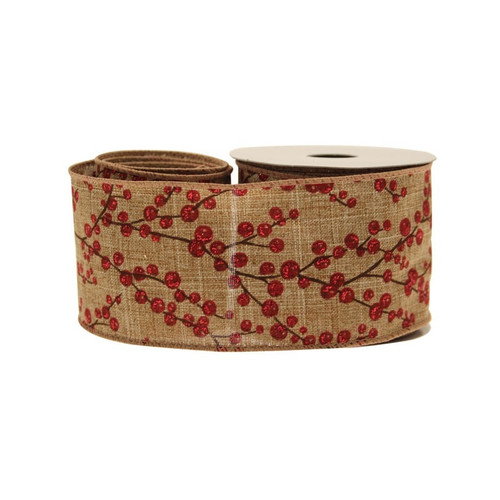 Berries Cotton Natural With Red 63mm Berries Cotton Natural With Red 63mm