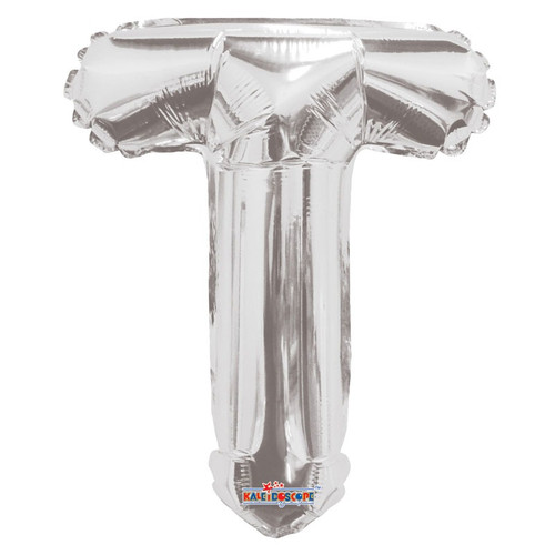 14" Silver Letter T Balloon 14" Silver Letter T Balloon