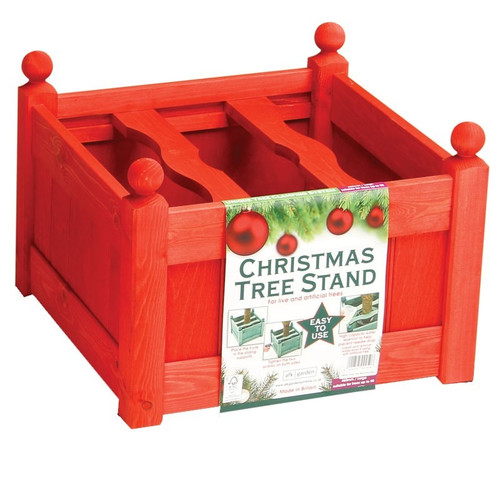 AFK Large Christmas Tree Stand - Red Stain AFK Large Christmas Tree Stand - Red Stain