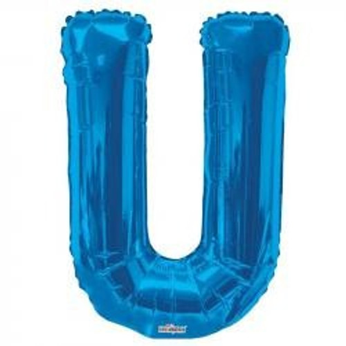 34" Letter Balloon - U - Blue 34" Letter Balloon - U - Blue